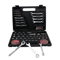 Ensemble d'outils à douilles et clés 158 pièces, boîte à outils pour réparation automobile, boîte à outils personnalisée directement de l'usine
