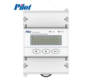 Pilot three phase energy meter SPM93-63 Din-rail power meter for measure kwh factory direct sales for low voltage system