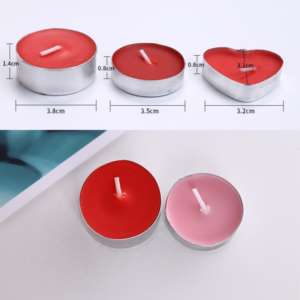 Bougie circulaire en cire de thé pour demande en mariage, éclairage de prière, bougie chauffe-plat d'urgence - Product Image 6