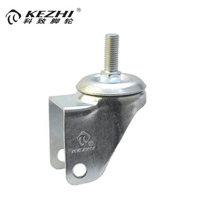 Bon matériel 5 pouces tige filetée fonte roulette roulette pu roues pour la cantine <span class=keywords><strong>chariot</strong></span> - Product Image 3