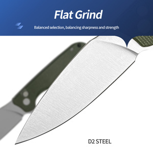 G10 xử lý ngoài trời Túi cắm trại dao tùy chỉnh D2 thép không gỉ gấp săn bắn EDC OEM hỗ trợ - Product Image 3