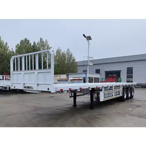 Precio de Fábrica, Remolque de Plataforma Plana de Alta Capacidad de 13 Metros y 50 Toneladas, Semirremolque - Product Image 6