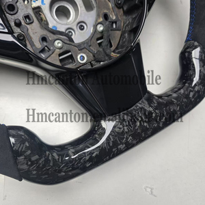 Volante Deportivo de Fibra de Carbono Forjado de Alta Calidad con Cubierta de Alcántara para BMW E60 2007 - Product Image 6