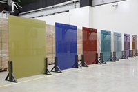 Panneau solaire photovoltaïque en film mince de polycarbonate GAOMING BIPV, couleur transparente, isolation acoustique UV, efficacité 17%