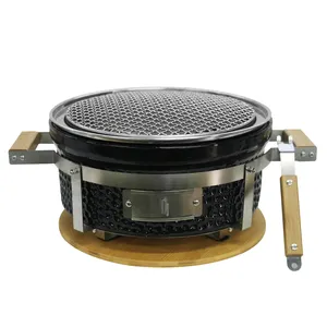 <span class=keywords><strong>Barbecue</strong></span> <span class=keywords><strong>japonais</strong></span> en céramique Auplex Yakiniku/Hibachi/Yakitori Mini <span class=keywords><strong>barbecue</strong></span> à charbon portable - Product Image 1