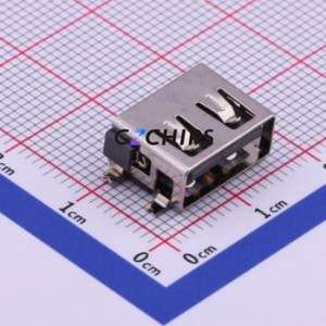 U-A-24SS-W-2 USB Connector SMD Connector ( Connector Type: Type-A )( Protocol Standard: USB 2.0 )( Gender: Female ) - Product Image 1