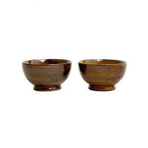 Ensemble de bols sur piédestal en bois pur, design vintage, poli, écologique, pour service de fête, OEM ODM personnalisé, forte demande, BS - Product Image 6