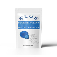 Poudre d'extrait de spiruline bleue de haute qualité OEM E3 E6 E10 E18 E30 E40 Phycocyanine en poudre bleue