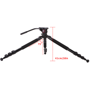 MTT702A Leadwin Professional Aluminium Tripod Fluid Head And Camera Tripd Stand With Carry Bag - Product Image 4