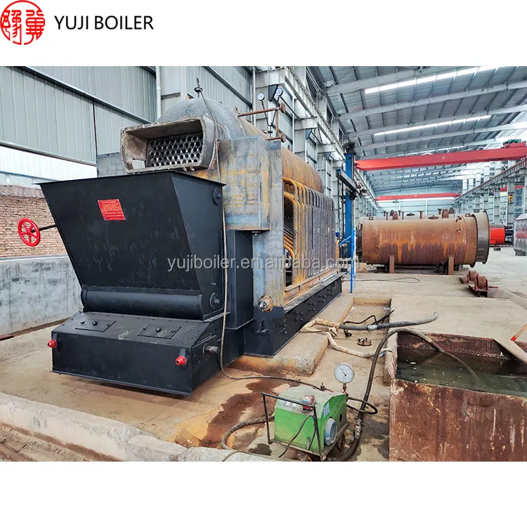 China Chain Grate (coal) Sawdust Wood Chip Pellet Wheat Straw Fired Steam boiler Price 2 thr dzl2-1.6