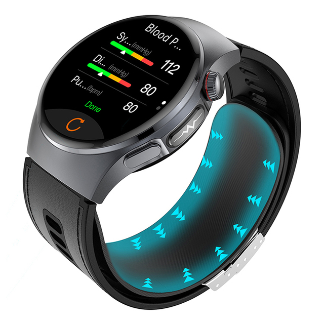 2026 New S201 Air Pump Blood Pressure Smart Watch Round Amoled Display ECG Health Monitoring Sports Fitness Tracker Smartwatch