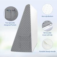 Memory-Schaum Orthopädisches Keilkissen mit Luftschicht und Abnehmbarem Bezug, 30 cm Keilkissen zum Schlafen