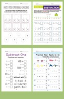 Cahier d'exercices de mathématiques pour enfants d'âge préscolaire, addition et soustraction, livre de pratique du comptage avec images de dessins animés, cahier d'exercices de mathématiques pour la maternelle