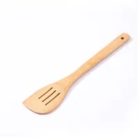 Espátula de cocina de bambú personalizada, mango de cocina, cucharas, tenedor, venta al por mayor