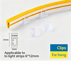 ไฟนีออน LED แบบยืดหยุ่นสำหรับภายนอกอาคาร ขนาด 6*12 มม.  ซิลิโคนป้องกันการเหลือง มาตรฐาน IP65 เคลือบสองชั้น สำหรับตกแต่งภูมิทัศน์ - Product Image 4