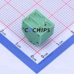 KF250NH-3.81-2P Spring Terminal Block Through hole Component (THT),P=3.81mm Connector 1x2P 3.81mm Green 2P - Product Image 2