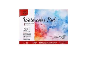 Bloc de papier <span class=keywords><strong>aquarelle</strong></span> A5 Xin Bowen 300GSM, 15 feuilles, facile <span class=keywords><strong>à</strong></span> détacher, 50% coton, sans acide, pour <span class=keywords><strong>dessin</strong></span> <span class=keywords><strong>aquarelle</strong></span> - Product Image 4