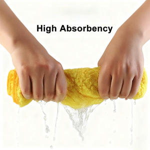 16 * 16in grande serviette de séchage de voiture ourlée Auto cire détaillant siège de voiture serviette <span class=keywords><strong>Garage</strong></span> Ultra peluche microfibre séchage rapide serviette de voiture - Product Image 5