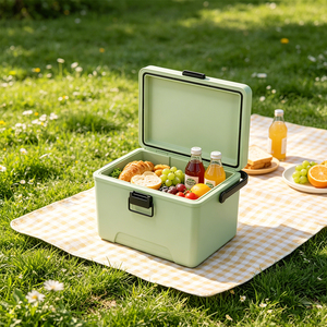 Nevera Portátil Aislada de 12L, Moderna, de Polipropileno, Resistente al Agua, de Grado Alimenticio, para Acampar, Hacer Picnic y Uso en <span class=keywords><strong>Grupo</strong></span> - Product Image 1