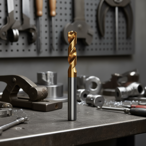 Broca helicoidal HSS Co de 5.9 mm con revestimiento de TiN autocentrante para perforación de metal - Product Image 3