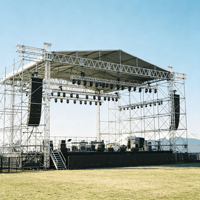 Carrusel para parque de atracciones al aire libre, marco de hierro, concierto, soporte para Dj, escenario, techo ligero, armazón de aluminio para eventos