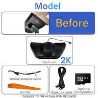 Holroadx Caméra embarquée 4G Plug&Play avec moniteur de stationnement pour Ford Mondeo EVOS 2022-2024 Asie Europe Afrique Vision nocturne 4K Avant/Arrière