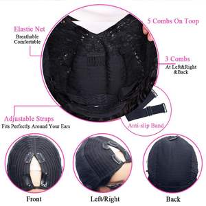 Demi-Perruque Bouclée Birmane Sans Colle Facile à Porter Boucles Volumineuses 3 en 1 Demi-Perruques avec Cordon de Serrage pour Femmes <span class=keywords><strong>Cheveux</strong></span> Humains Vierges Bruts Vietnamiens - Product Image 6