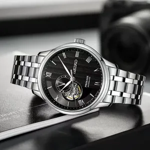 Montre mécanique automatique de la série 5, édition limitée, loisirs et affaires, <span class=keywords><strong>grand</strong></span> cadran creux, montre mécanique pour homme SSA379J1 - Product Image 6
