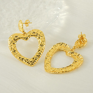 Boucles d'oreilles clous à motif géométrique en acier inoxydable, tendance, inaltérables, accessoires pour femmes, bijoux hypoallergéniques, mode, <span class=keywords><strong>Noël</strong></span> - Product Image 4