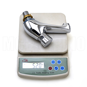 Duy nhất-lỗ núi <span class=keywords><strong>Chrome</strong></span> tay vòi hoa sen vòi thời gian chậm trễ tính năng thiết kế truyền thống cho công cộng tắm tiết kiệm nước lưu vực vòi - Product Image 4