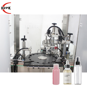 Máquina Automática HZPK para Llenado y Tapado de Botellas de Vidrio Redondas para Perfume, Agua, Aceite de Oliva y Otros Líquidos, Todo en Uno - Product Image 1