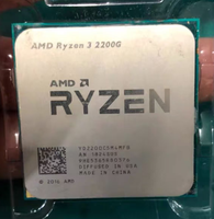 Pour processeur AMD Ryzen 3 2200G 4x 3.50-3.70GHz 4 cœurs 14NM Socket AM4 65W CPU