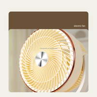 Nouvel Arrivage Ventilateur sur Pied à Forte Puissance avec Affichage de la Température, Ventilateur de Table à Bouton Tactile, Circulateur d'Air à Oscillation Automatique 3D
