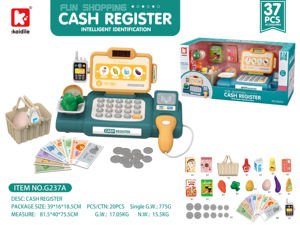 <span class=keywords><strong>Jouet</strong></span> de caissier interactif 2025-Système de paiement électronique avec calculatrice bilingue Meilleur cadeau d'anniversaire pour les enfants de 5 à 8 ans - Product Image 2