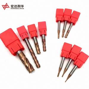 Fraise à queue en carbure de tungstène HRC45 à 4 et 6 dents avec revêtement TiN et queue droite pour usinage CNC - Product Image 6