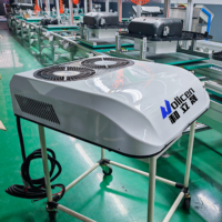 Climatiseur de toit silencieux 12V/24V 7000 BTU, adapté aux camions et fourgons, avec conception à faible bruit