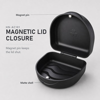 Boîte de rangement magnétique personnalisée pour aligneurs orthodontiques, porte-rétention dentaire, organisateur de rétention dentaire, boîte de nettoyage pour prothèses dentaires