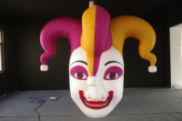 Décoration d'ambiance festive d'Halloween, clown gonflable