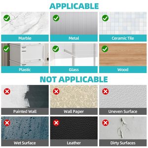 Cinta de Montaje Reutilizable de Doble Cara Nano, Cinta Adhesiva de Gel Fuerte y Removible para Paredes, Hogar, Oficina, Bricolaje e Instalación sin Daños - Product Image 5