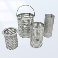 Elemen Filter Cartridge Saringan Tabung Jaring Baja Tahan Karat 304 316 yang Disesuaikan untuk Pengolahan Air