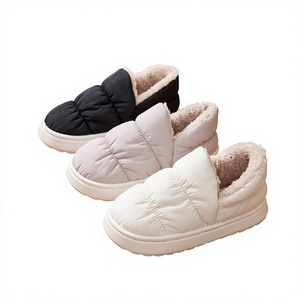 Winter Warm Waterproof <strong>Puffer</strong> Slippers Women Men Indoor Outdoor House <strong>Shoes</strong> - Product Image 1