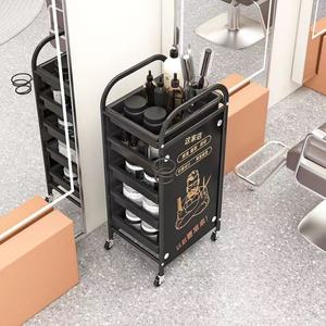 Detachable Gold SPA Hairdresser's Assistant <b>Trolley</b> With Universal Wheels Modern Design Tangle-Free <b>Hair</b> for Salon Use - Product Image 6