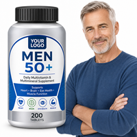 ODM ODM Multivitamines et Multiminéraux pour Hommes 50+ Comprimés Quotidiens Soutien Cœur Cerveau Vision Muscles Supplément Minéral Avancé pour Adultes