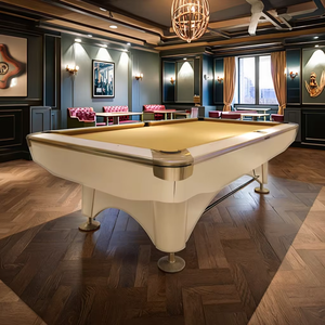 Mesa de Billar Americana TengBo Pro 2024 de <span class=keywords><strong>8</strong></span> pies/9 pies, 6.ª Generación, Marco de Madera Maciza, Base de Pizarra de 3 Piezas, Troneras de Cuero, Garantía de 2 Años, Accesorios - Product Image 4