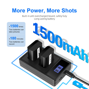 เหมาะสำหรับแบตเตอรี่กล้อง NP-FW50 ของโซนี่ A6000, A6100, A6300, A6400, A6500, A6600 พร้อมที่ชาร์จแบตเตอรี่กล้องมิเรอร์เลส - Product Image 3