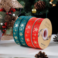 Ruban en satin pour emballage cadeau de Noël, en polyester, longueur 45 m, ruban floral et pour la mise en forme des fleurs, pour décorations de banquets