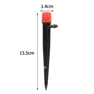 Estaca de Riego por Goteo Ajustable con Control de Flujo, Estaca Emisora de Microtubo Resistente a los Rayos UV de 13.5 cm para Invernadero y Jardín - Product Image 1