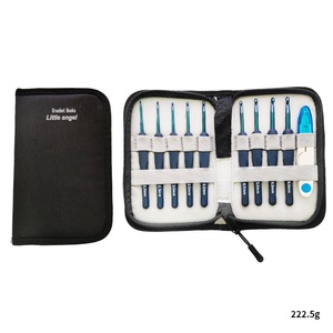 Ganchos de ganchillo de aluminio MHK35 con mango de silicona Prt, agujas de tejer para trenzas, agujas de ganchillo, herramienta de tejer - Product Image 3