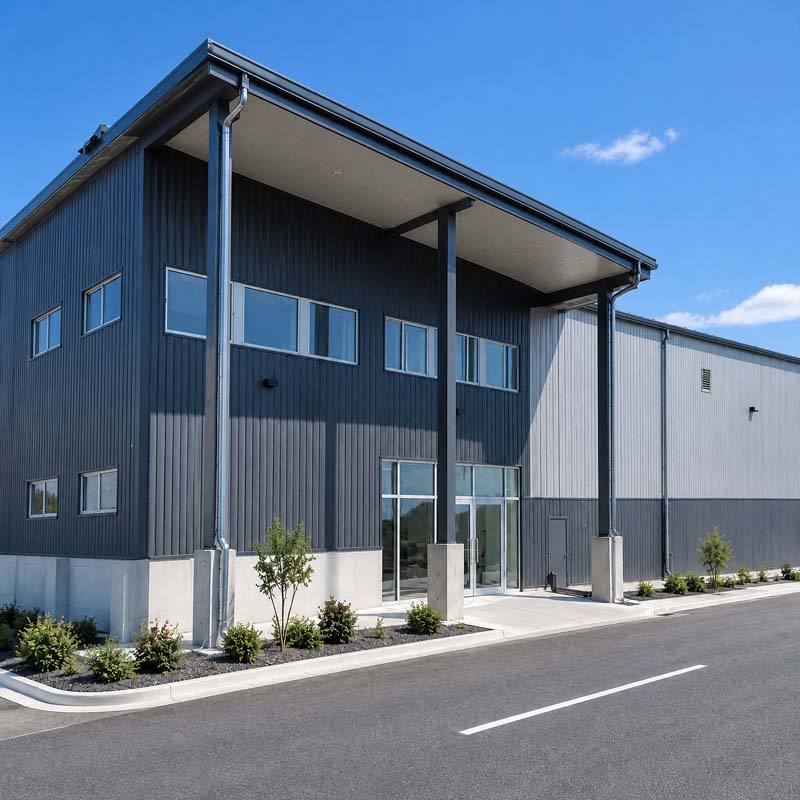 Heavy Duty Prefabricated Steel Structure Storage Warehouse With Two ...