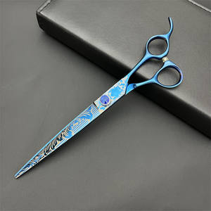 กรรไกรตัดขนสัตว์เลี้ยงบลูสตีล 7.5 นิ้ว ใบมีดตรง สแตนเลสสตีล อุปกรณ์ตัดขนสุนัข กรรไกรตัดแต่งขนมืออาชีพ - Product Image 5